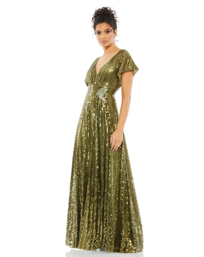 mac duggal olive green dress Mac Duggal 20246