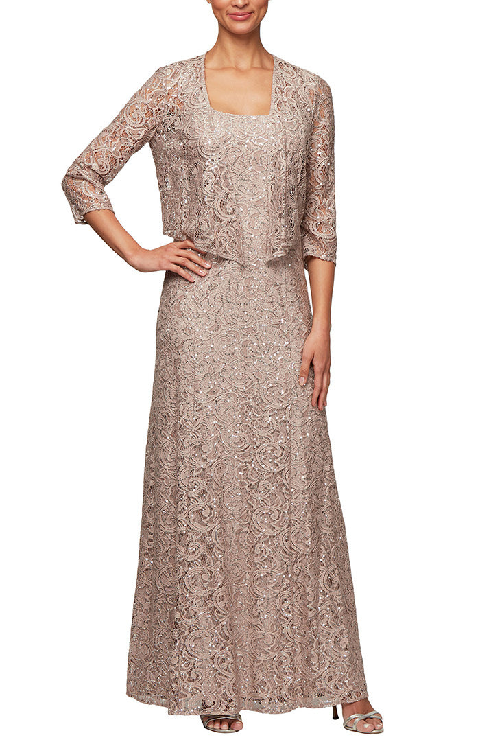 Long A-Line Jacket Dress Long A-Line Jacket Dress