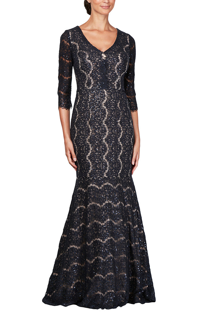 slim fit dress slacks Long Fit Flare Lace