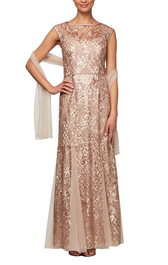 Rose Gold Fit and Flare Dress Rose Gold Fit and Flare Dress
