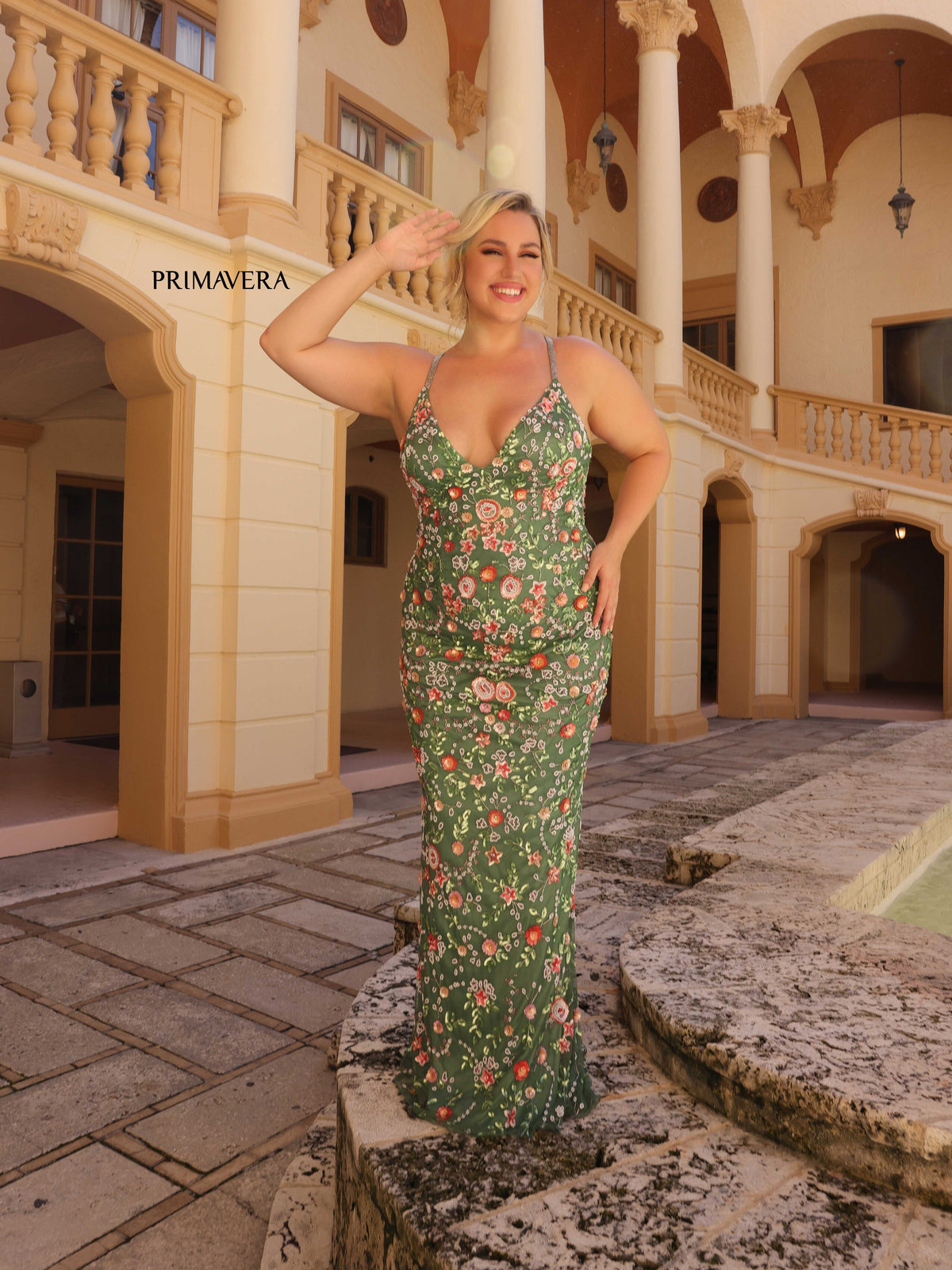 Spring Prom Curvy 14041 by Primavera Couture