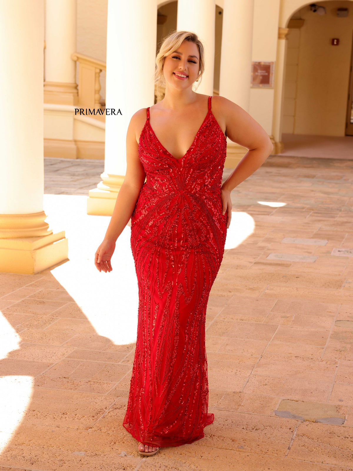 Spring Prom Curvy 14044 by Primavera Couture