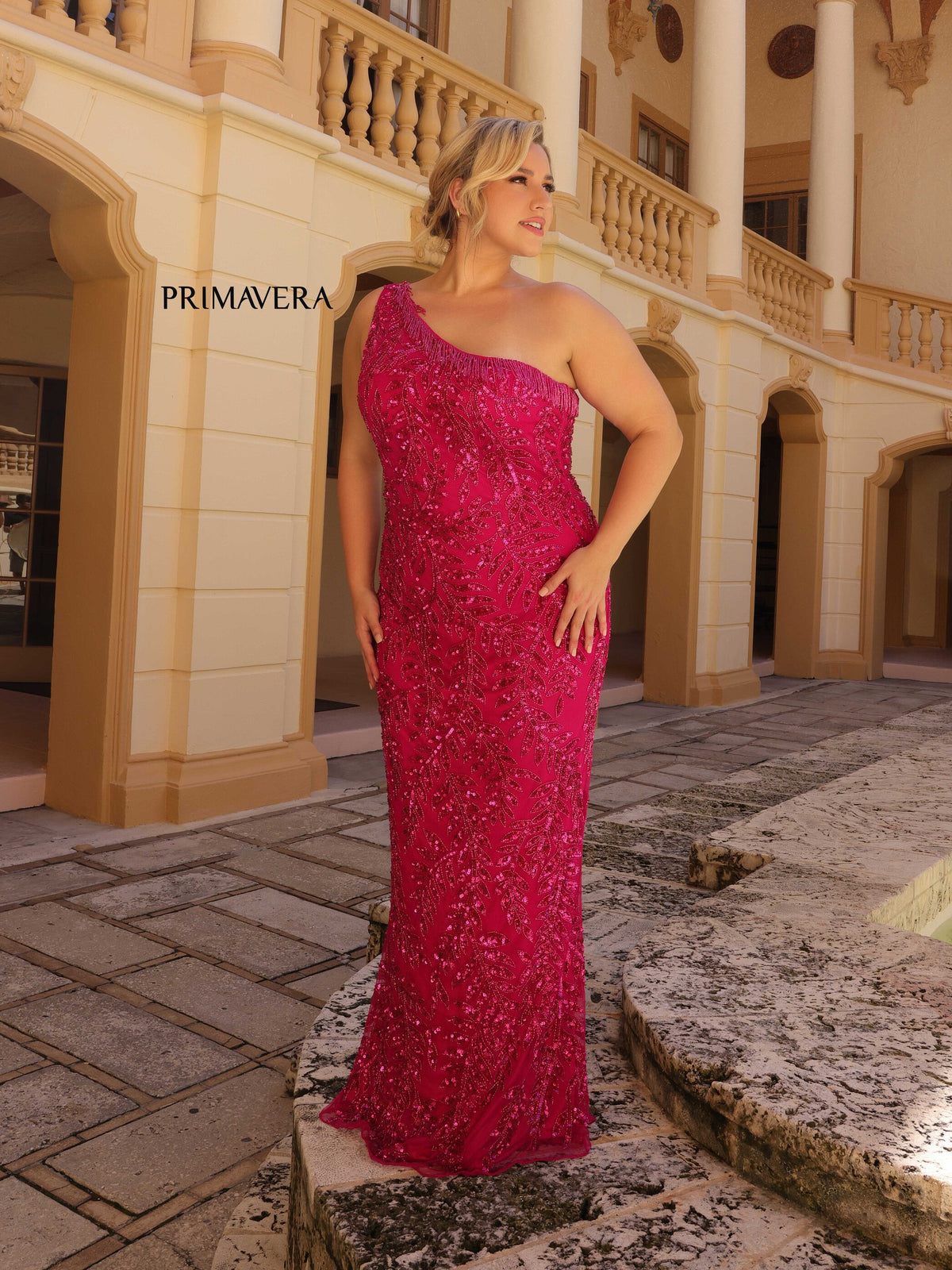 Spring Prom Curvy 14047 by Primavera Couture
