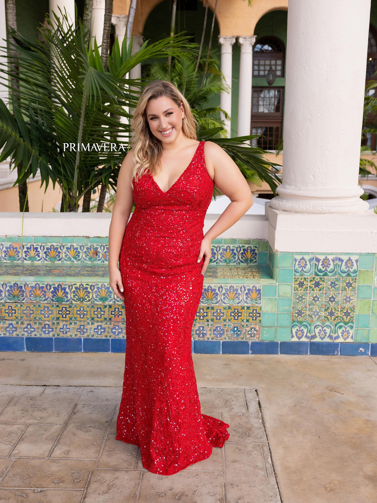 Spring Prom Curvy 14048 by Primavera Couture