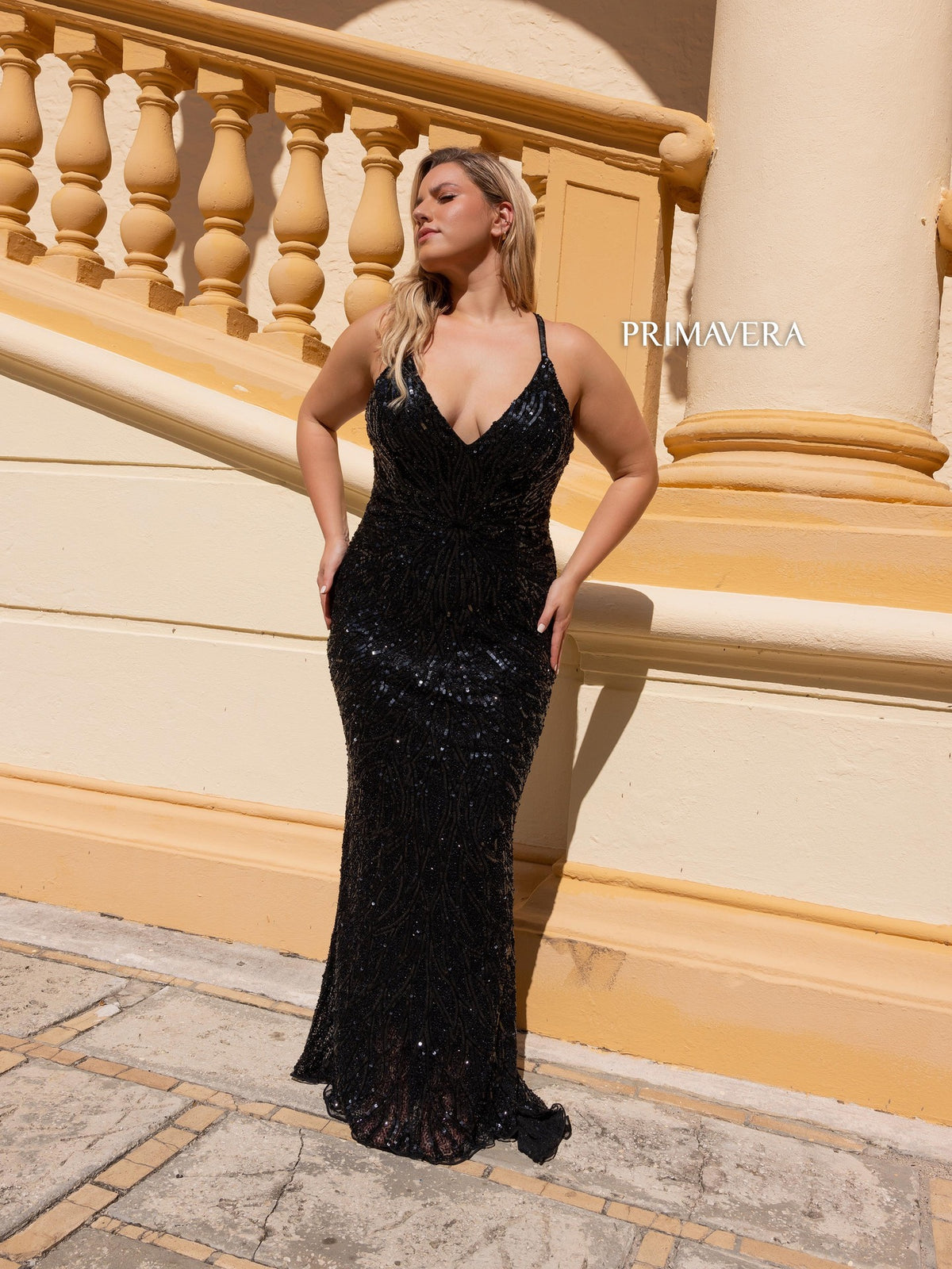 Spring Prom Curvy 14051 by Primavera Couture