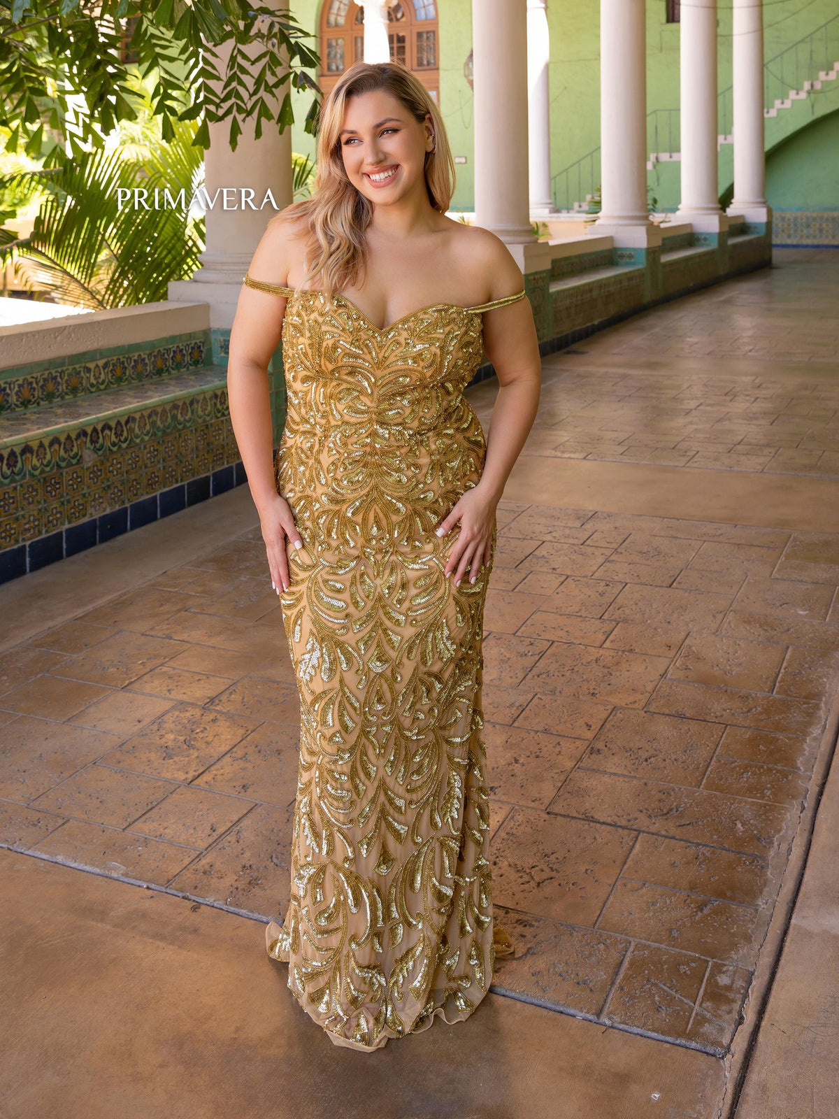 Spring Prom Curvy 14054 by Primavera Couture