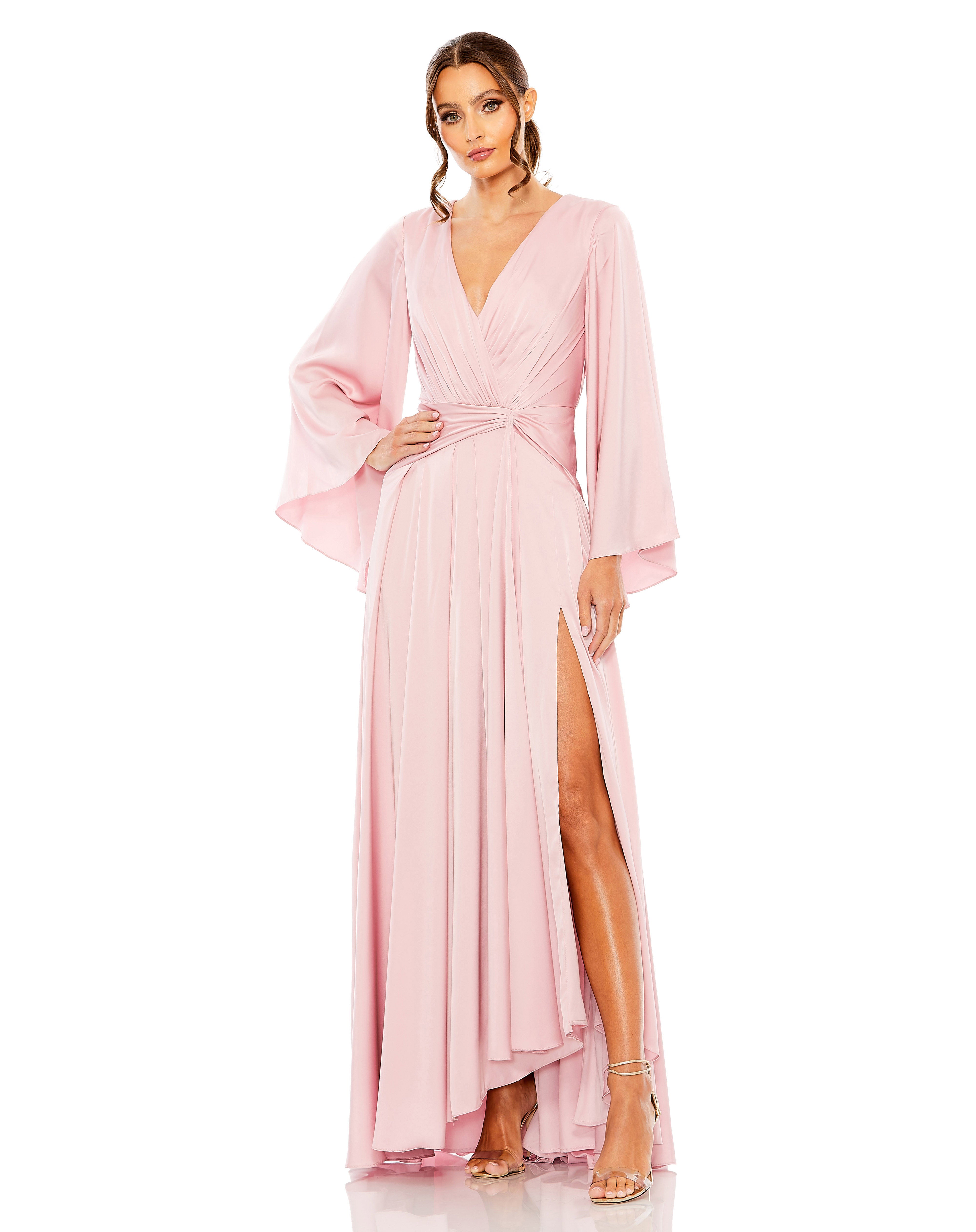 （US発）Mac Duggal フラッタースリーブ装飾マーメイドガウン Mac Duggal‎