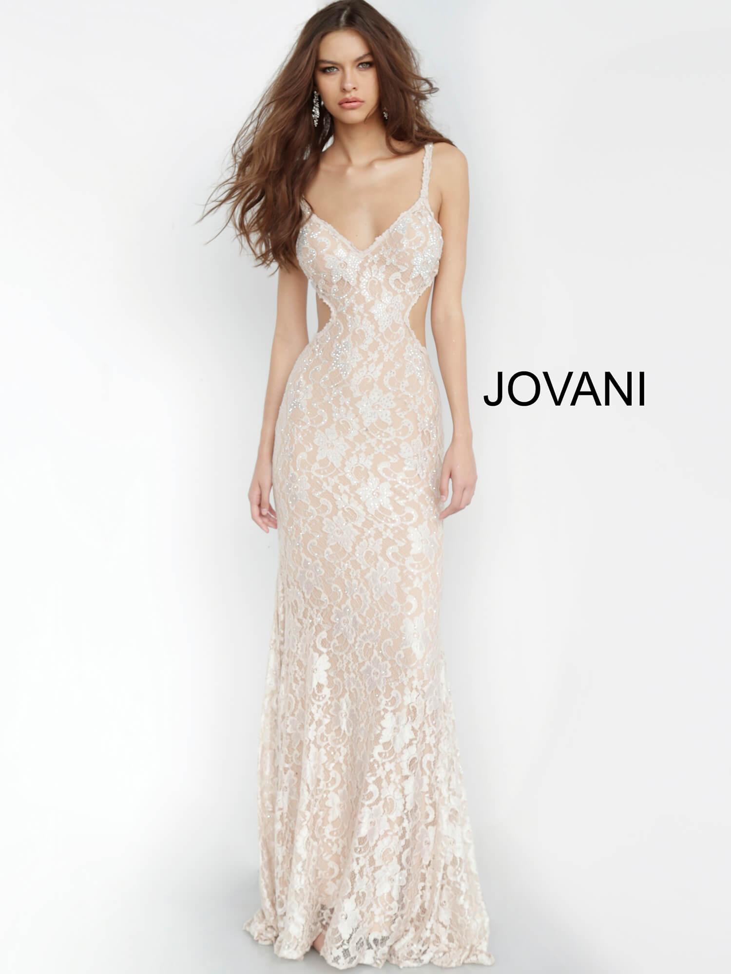 Jovani shop champagne dress