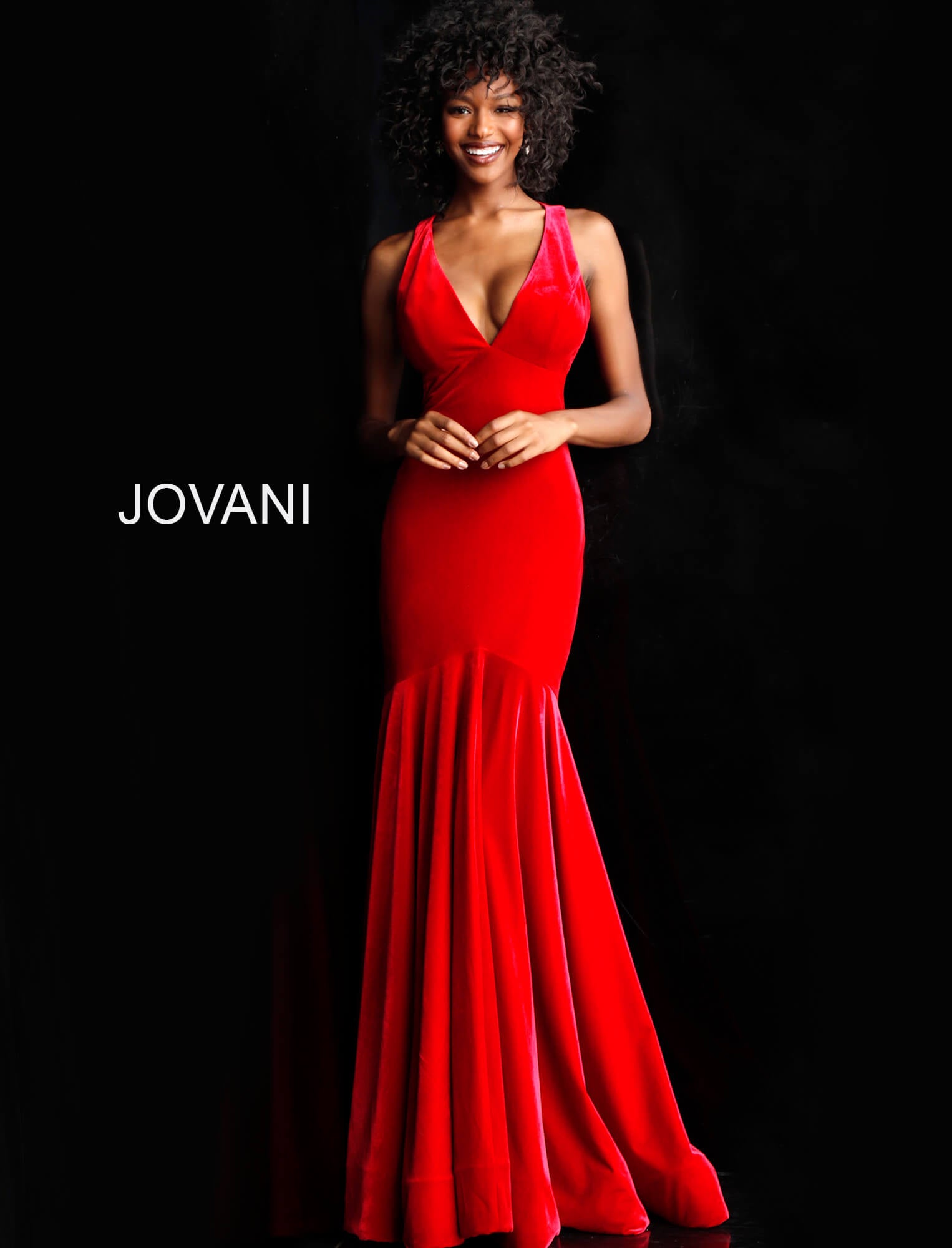 Jovani Red Mermaid Prom Dresses