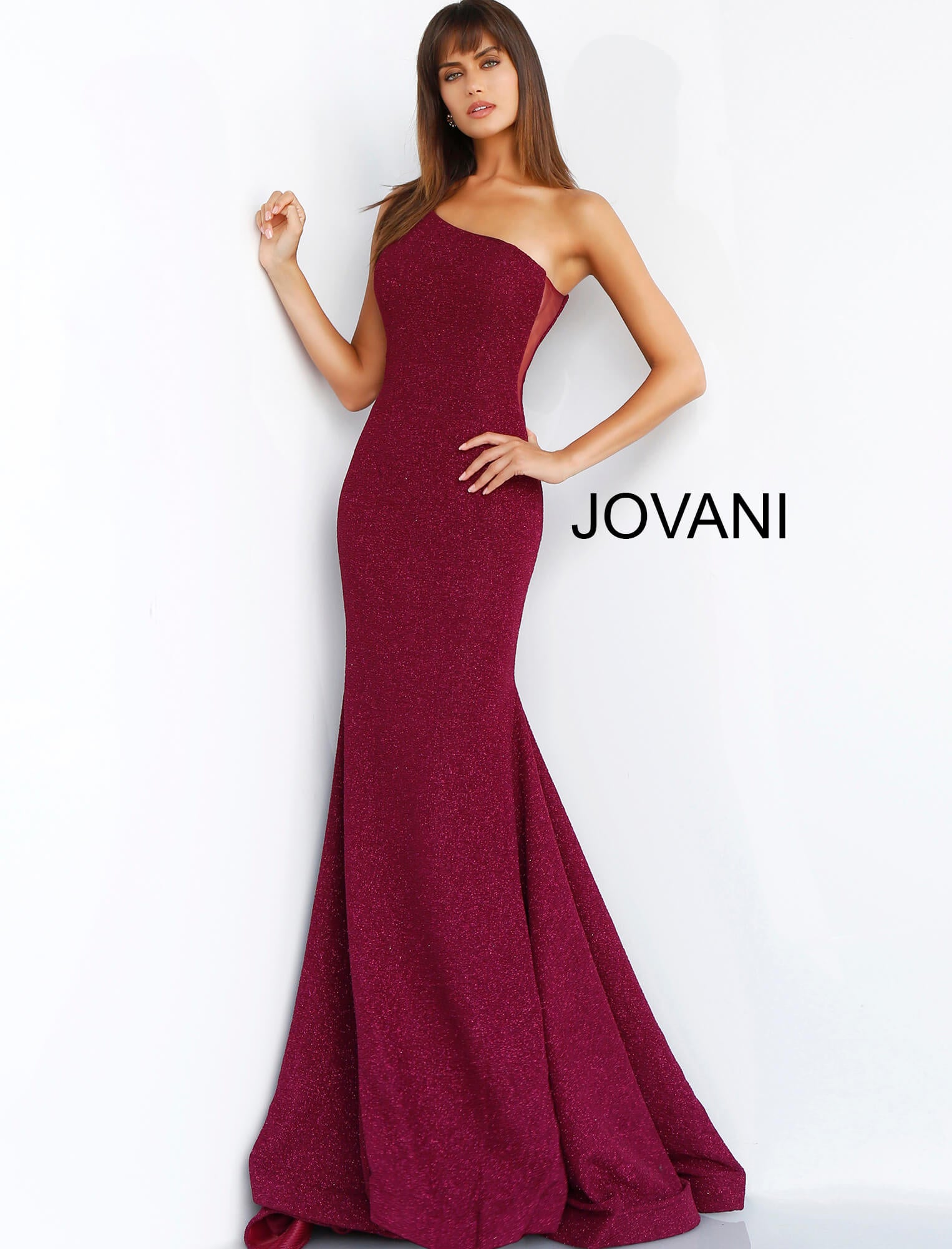 Jovani discount maroon dress