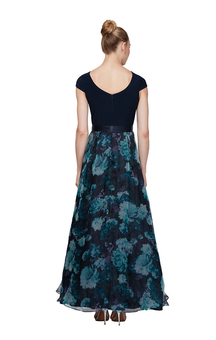 Ignite evenings floral print ball clearance gown