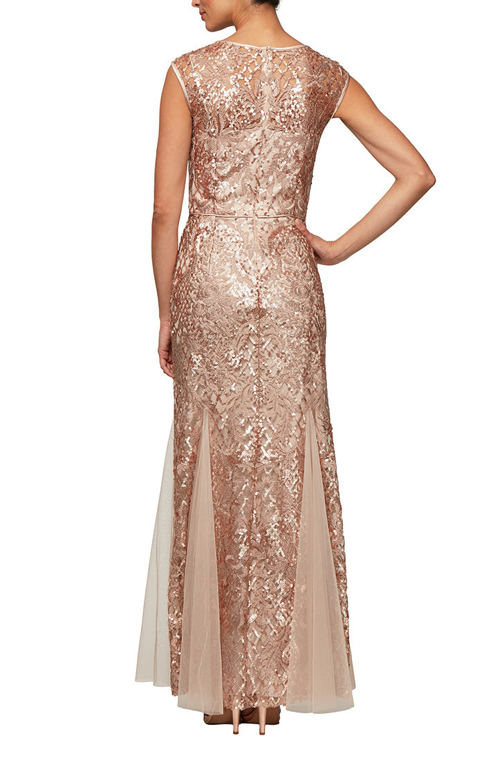 Rose Gold Fit and Flare Dress Rose Gold Fit and Flare Dress