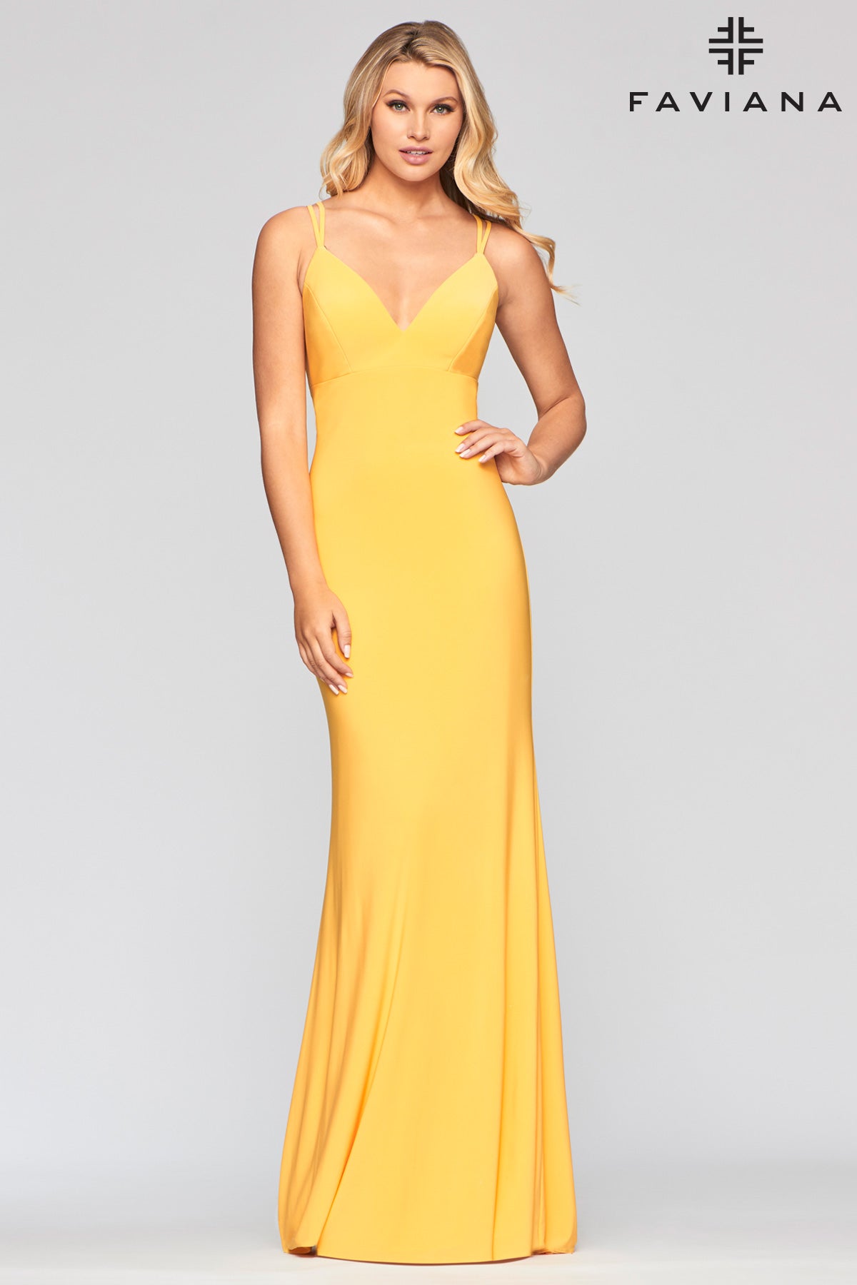 windsor yellow prom dress Faviana s10418 – Manhattandress