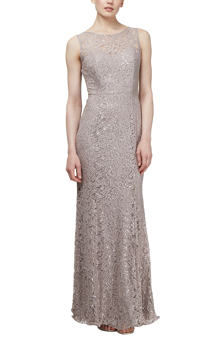 Ignite Evenings Sequin Lace Dress with Cape Ignite Evenings Sequin Lace Dress with Cape